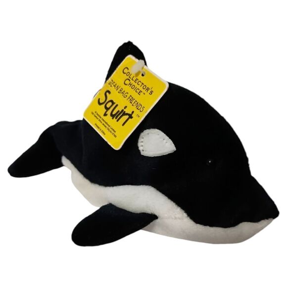 Shamu Orca Killer Whale MINI Plush Bean Bag Toy Stuffed Animal Dan Dee With Tags - Picture 10 of 15